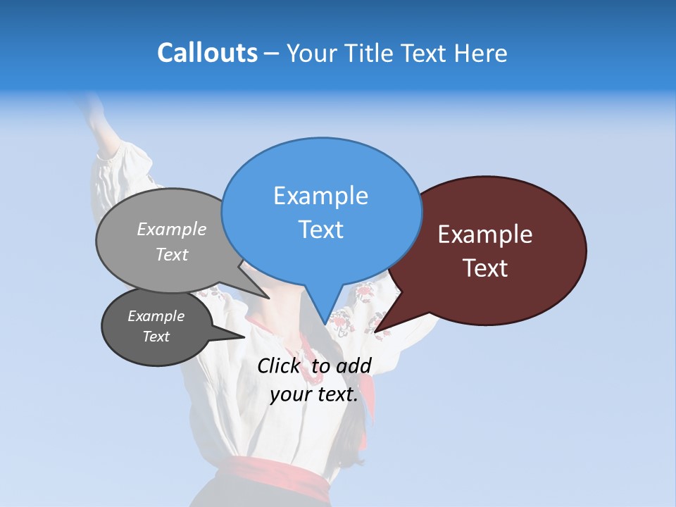 Woman Wreath Authentic PowerPoint Template