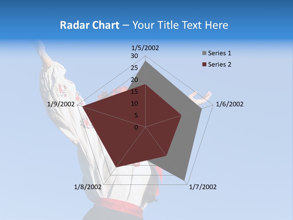 Woman Wreath Authentic PowerPoint Template