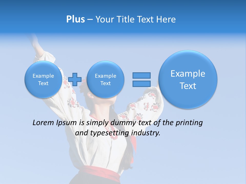 Woman Wreath Authentic PowerPoint Template