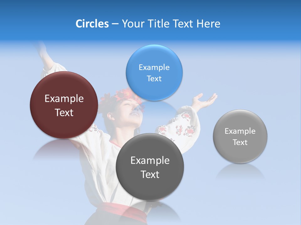 Woman Wreath Authentic PowerPoint Template