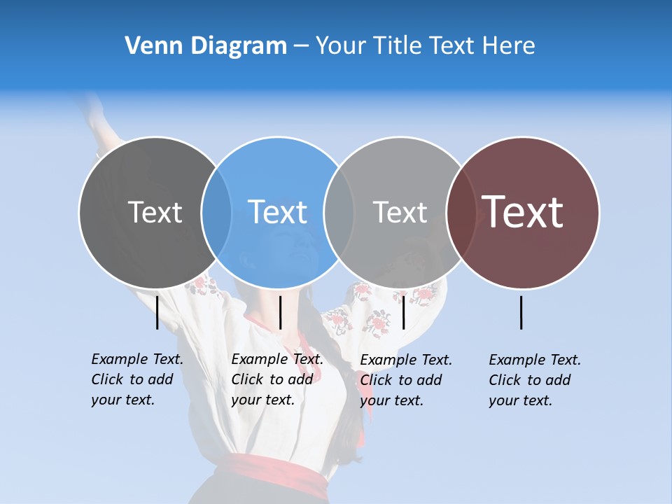 Woman Wreath Authentic PowerPoint Template