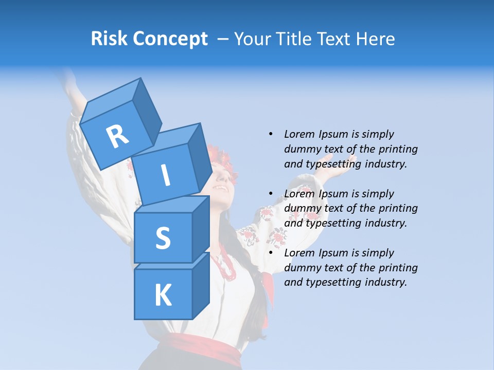 Woman Wreath Authentic PowerPoint Template