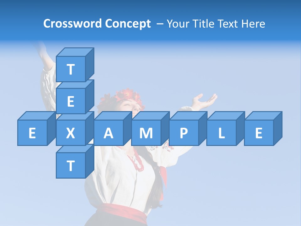 Woman Wreath Authentic PowerPoint Template