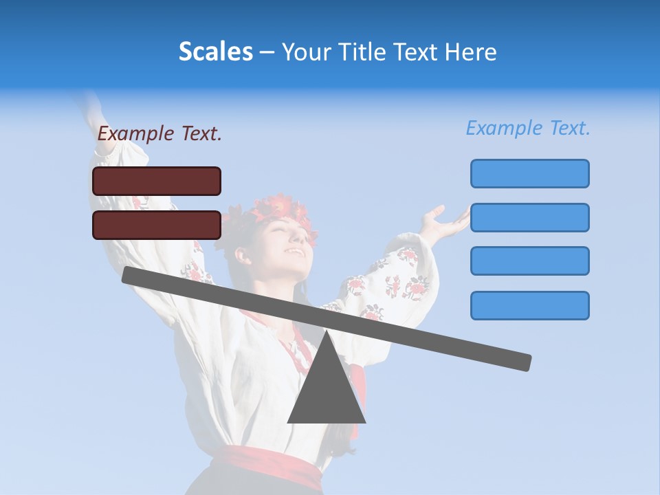 Woman Wreath Authentic PowerPoint Template