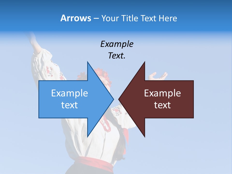 Woman Wreath Authentic PowerPoint Template