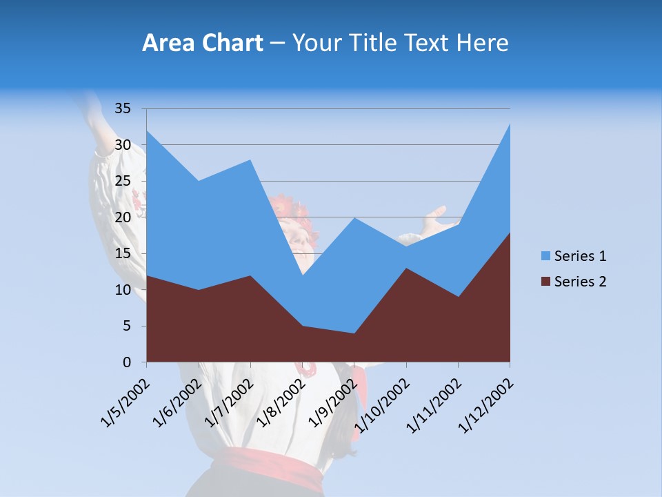 Woman Wreath Authentic PowerPoint Template