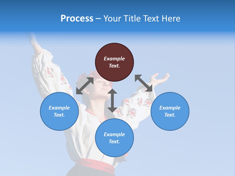 Woman Wreath Authentic PowerPoint Template