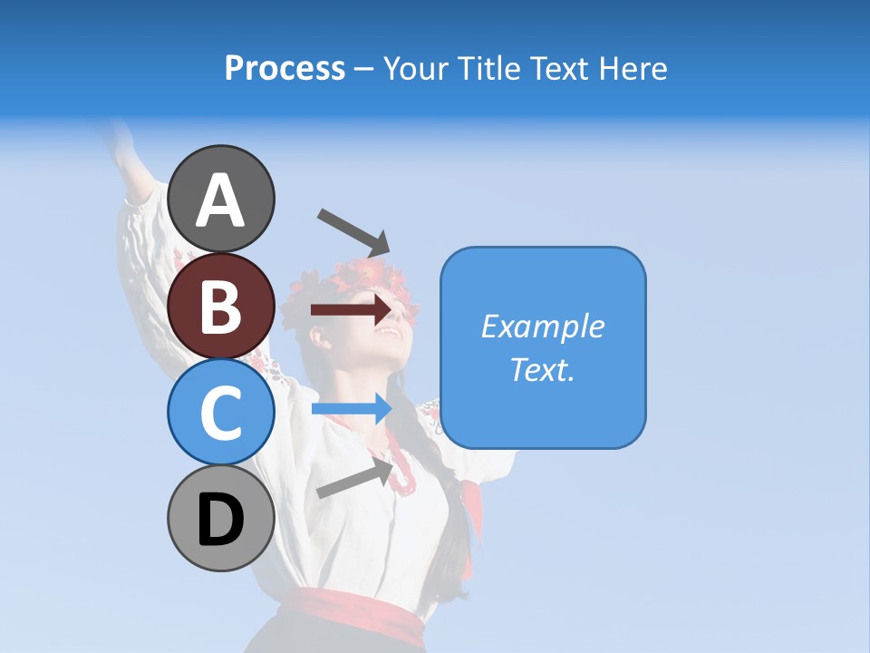 Woman Wreath Authentic PowerPoint Template