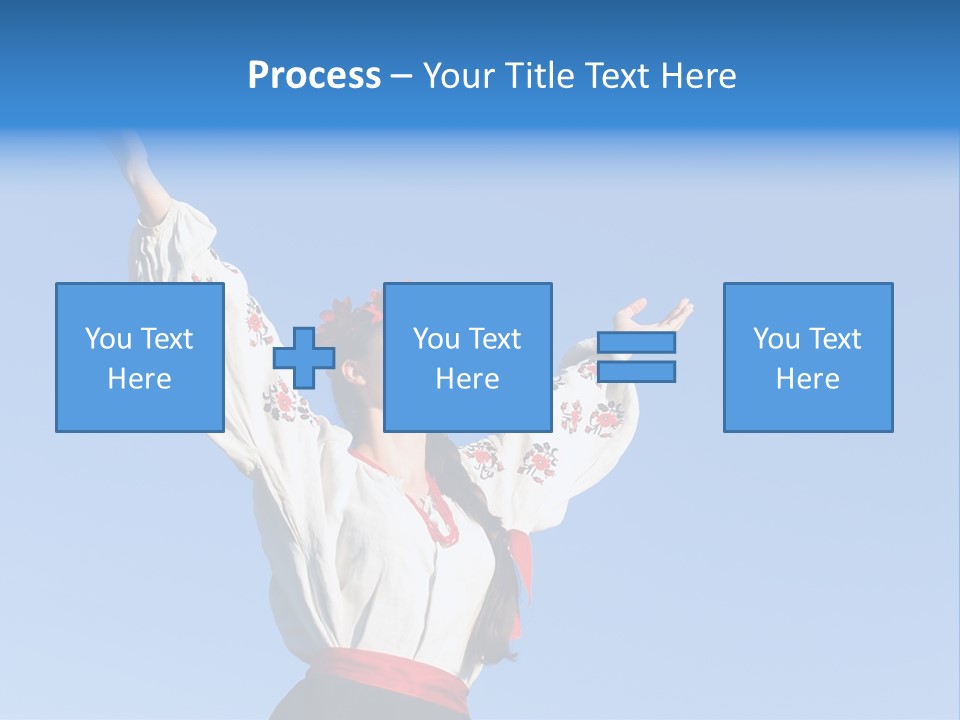 Woman Wreath Authentic PowerPoint Template