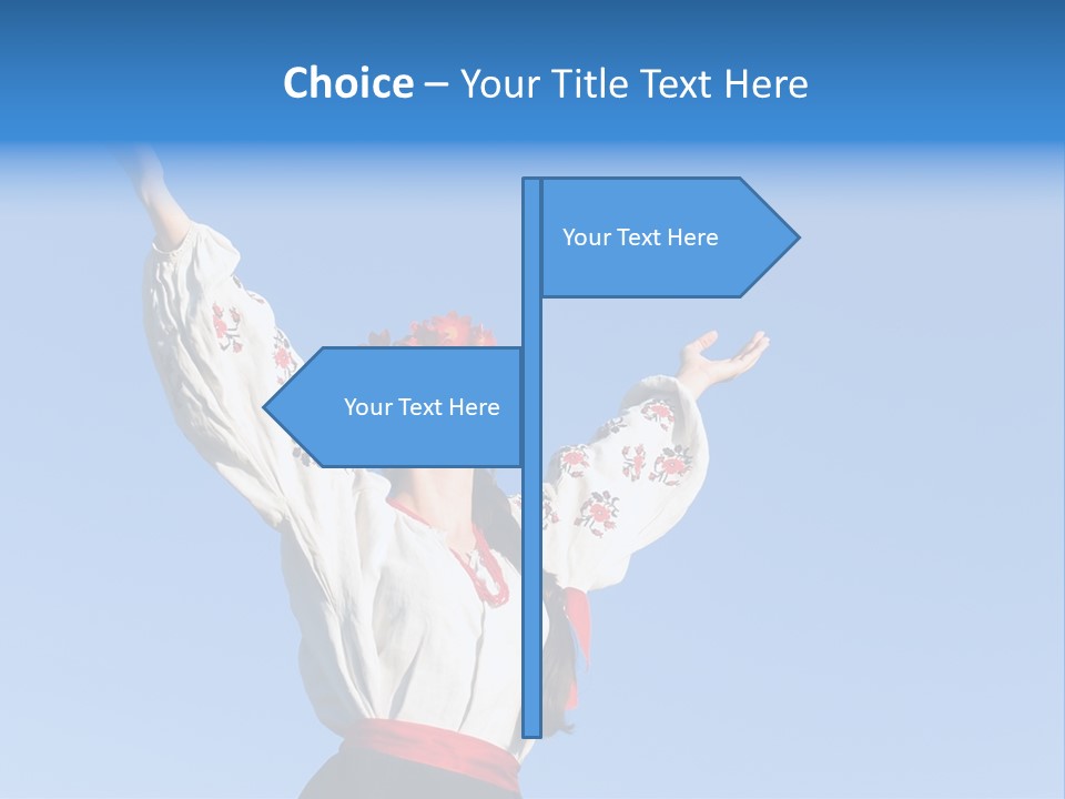 Woman Wreath Authentic PowerPoint Template