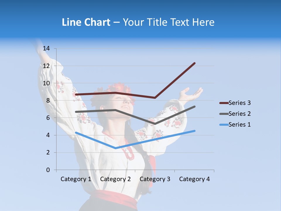 Woman Wreath Authentic PowerPoint Template