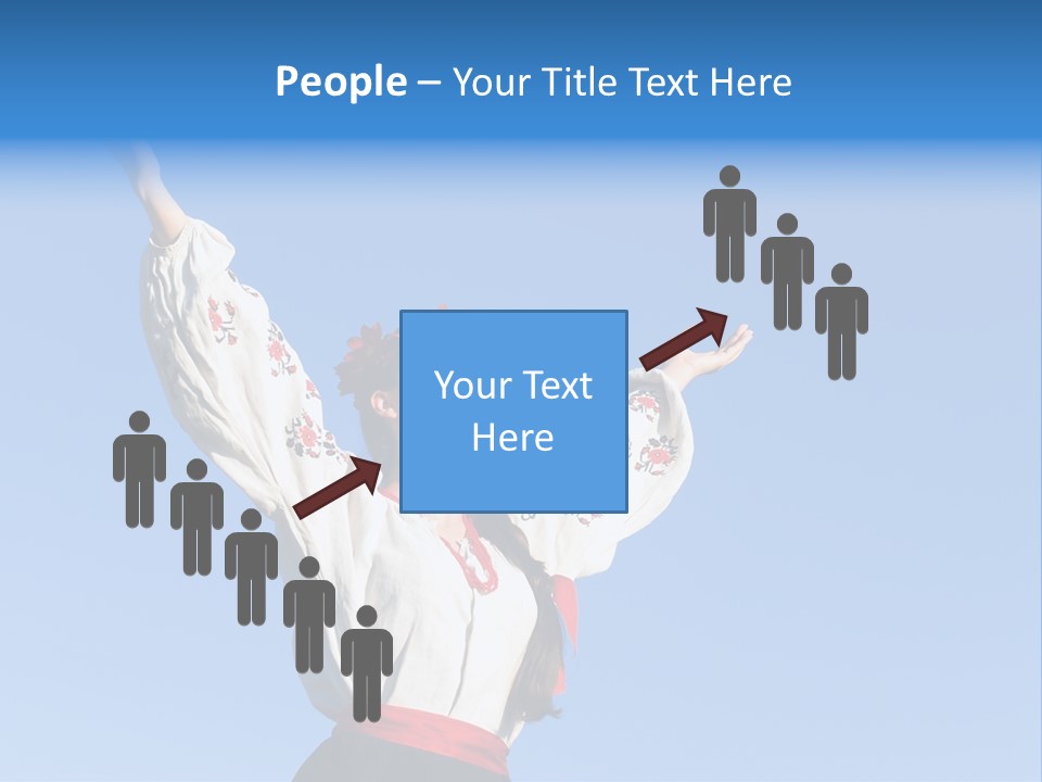 Woman Wreath Authentic PowerPoint Template