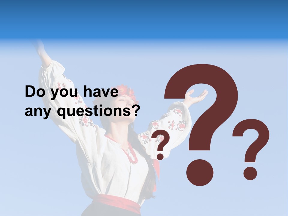 Woman Wreath Authentic PowerPoint Template