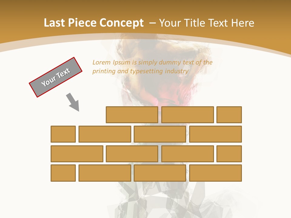 A Woman In A Red Dress Is Dancing On A White And Gold Background PowerPoint Template