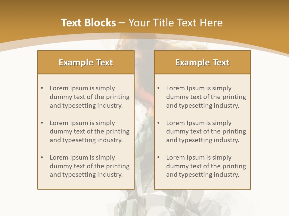 A Woman In A Red Dress Is Dancing On A White And Gold Background PowerPoint Template