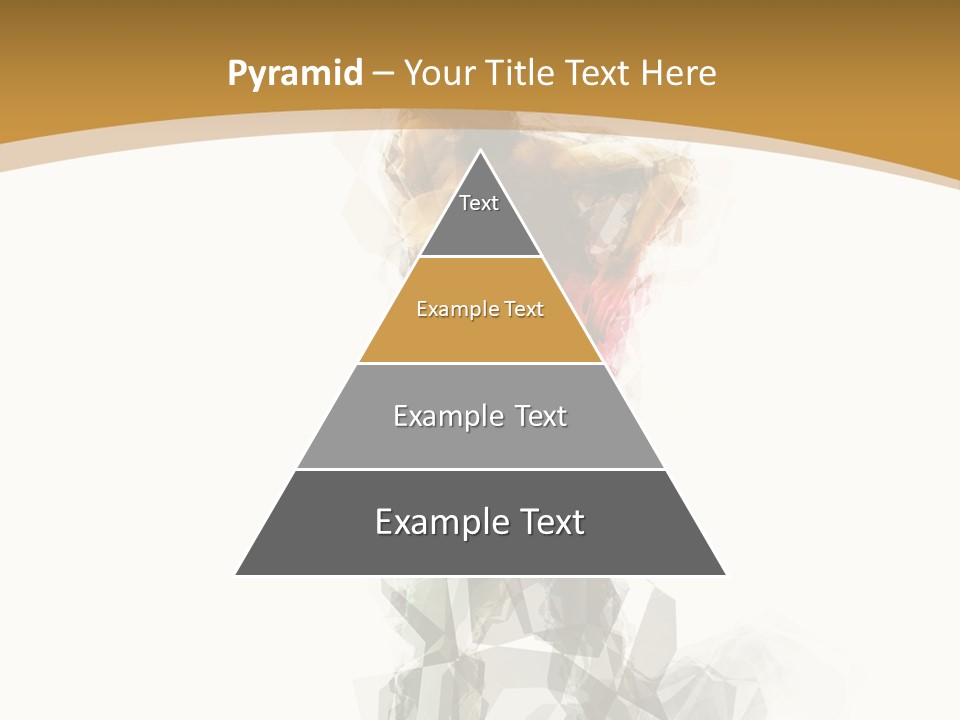 A Woman In A Red Dress Is Dancing On A White And Gold Background PowerPoint Template