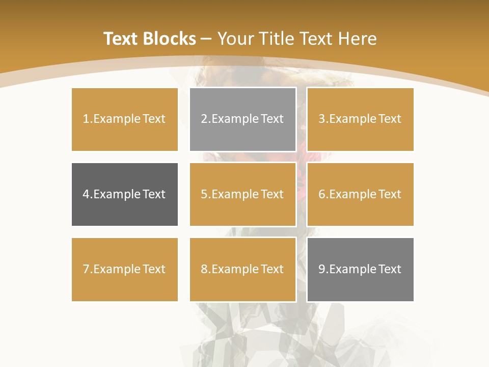 A Woman In A Red Dress Is Dancing On A White And Gold Background PowerPoint Template