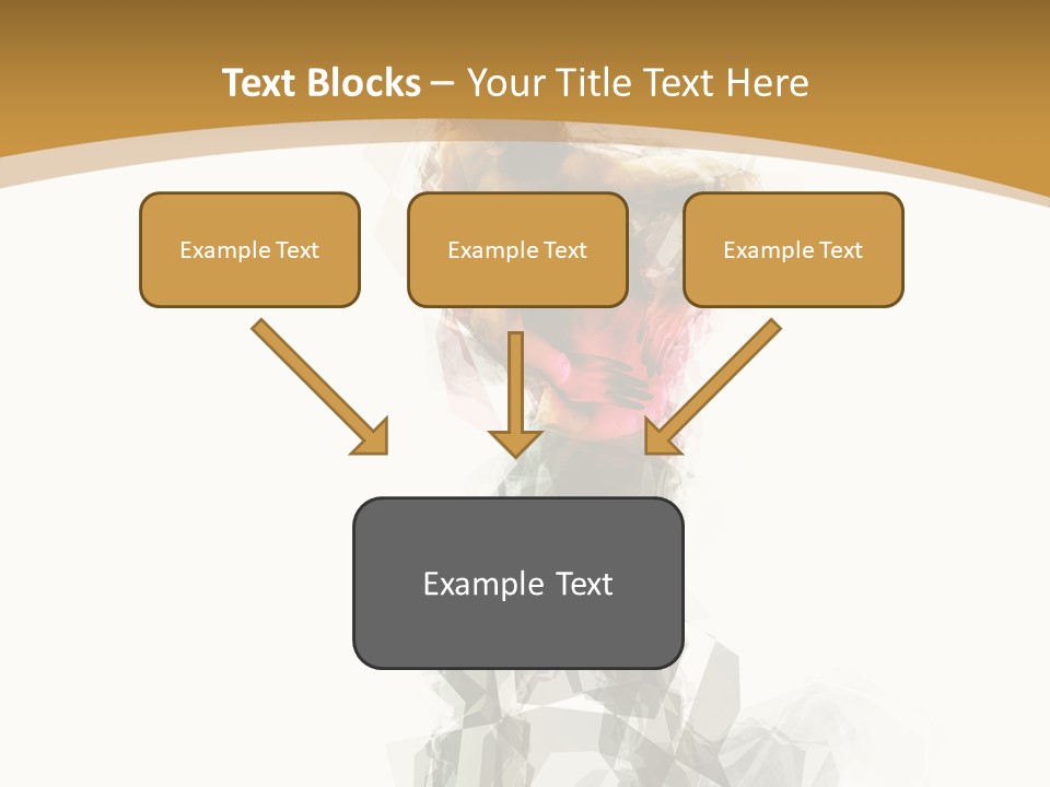 A Woman In A Red Dress Is Dancing On A White And Gold Background PowerPoint Template