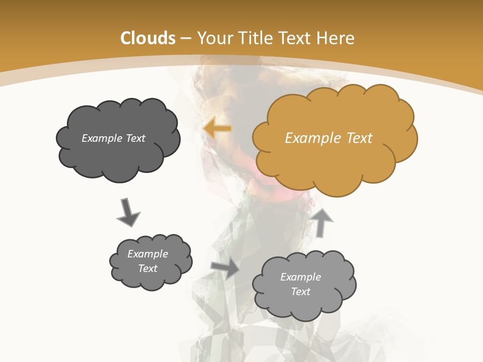 A Woman In A Red Dress Is Dancing On A White And Gold Background PowerPoint Template