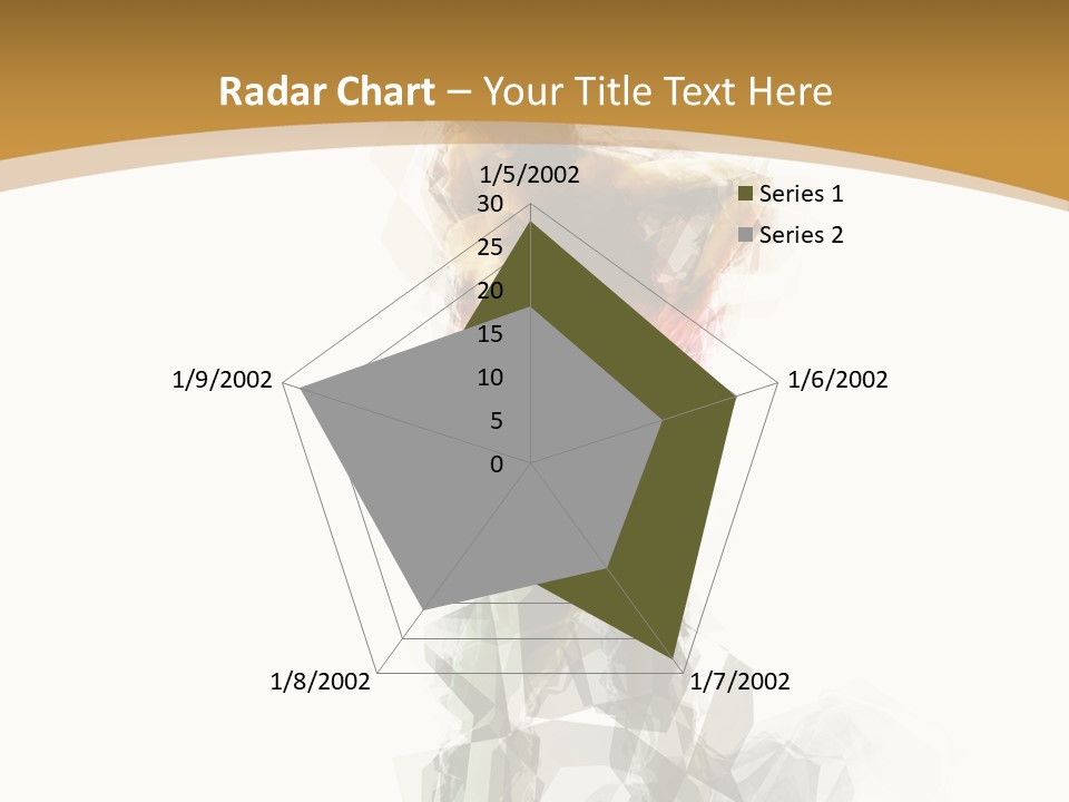 A Woman In A Red Dress Is Dancing On A White And Gold Background PowerPoint Template