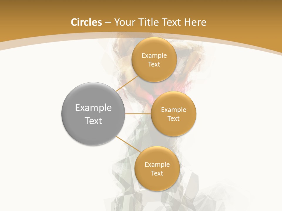 A Woman In A Red Dress Is Dancing On A White And Gold Background PowerPoint Template