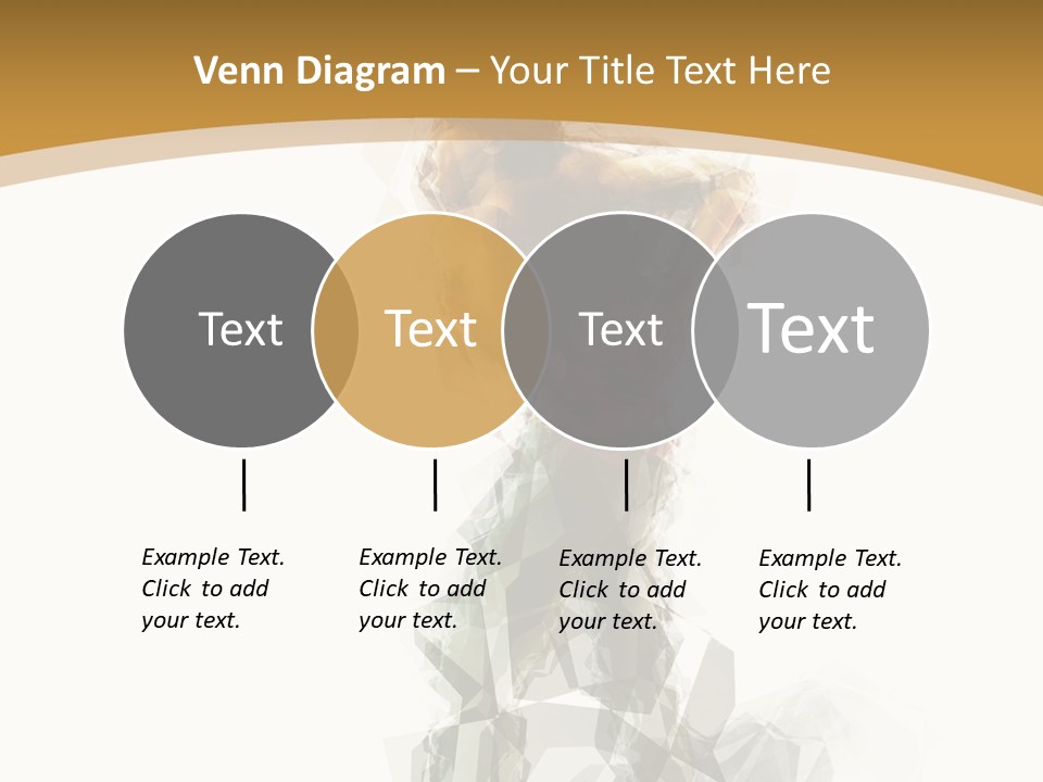 A Woman In A Red Dress Is Dancing On A White And Gold Background PowerPoint Template