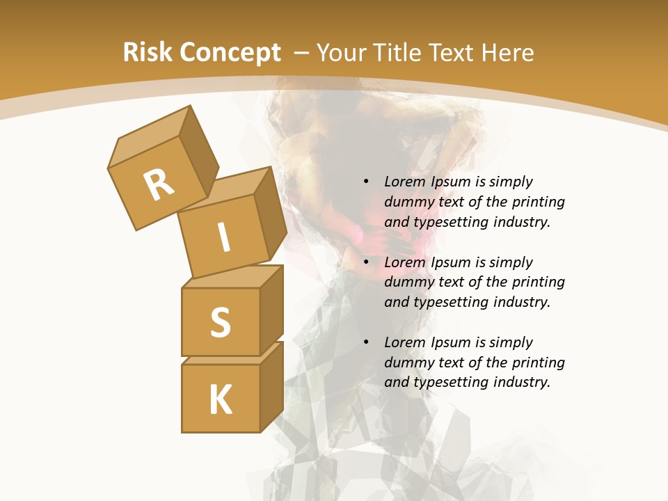 A Woman In A Red Dress Is Dancing On A White And Gold Background PowerPoint Template