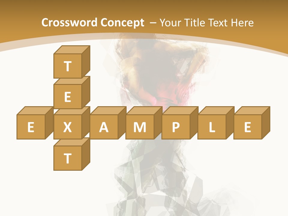 A Woman In A Red Dress Is Dancing On A White And Gold Background PowerPoint Template