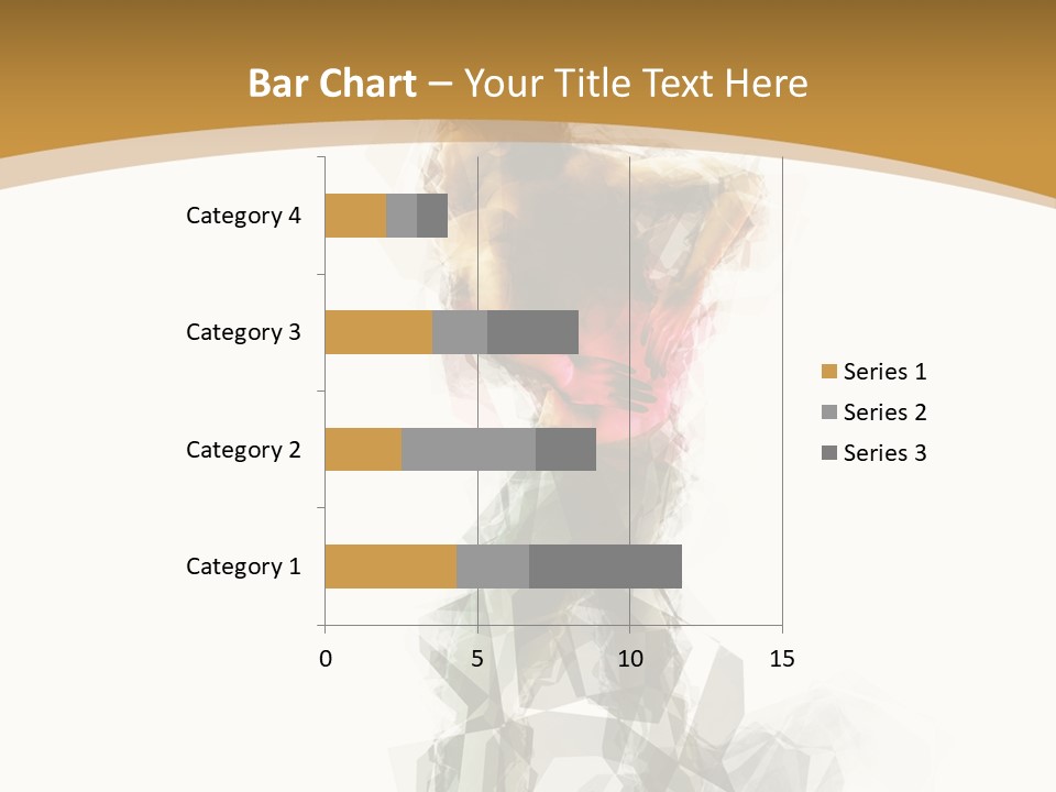 A Woman In A Red Dress Is Dancing On A White And Gold Background PowerPoint Template