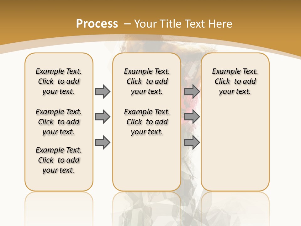 A Woman In A Red Dress Is Dancing On A White And Gold Background PowerPoint Template