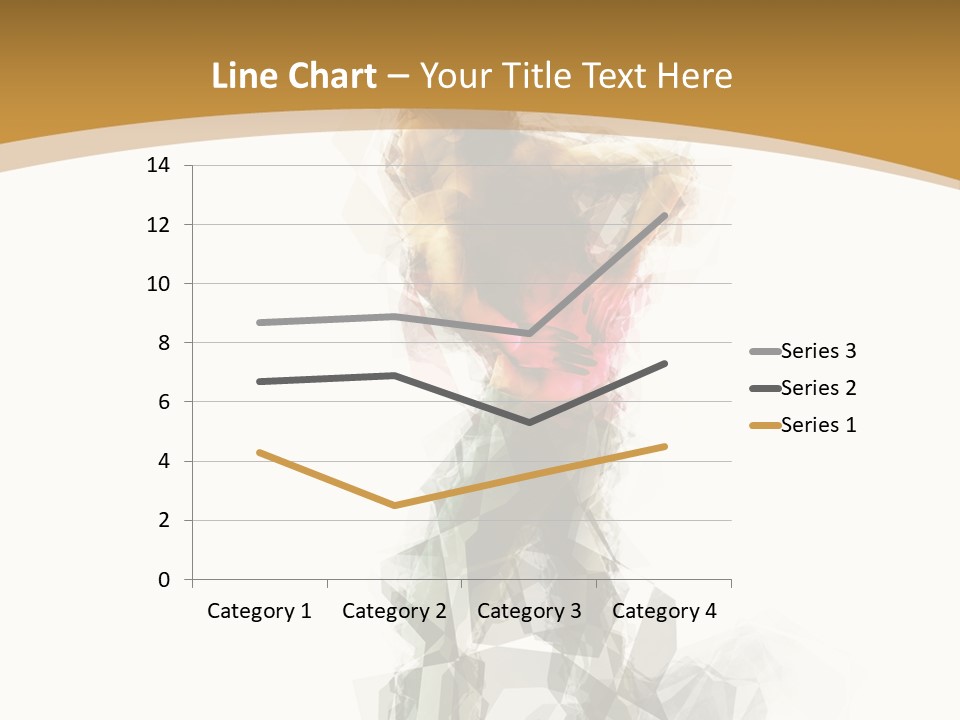 A Woman In A Red Dress Is Dancing On A White And Gold Background PowerPoint Template