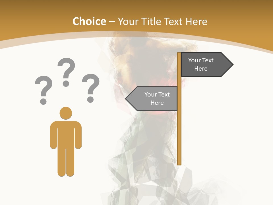 A Woman In A Red Dress Is Dancing On A White And Gold Background PowerPoint Template