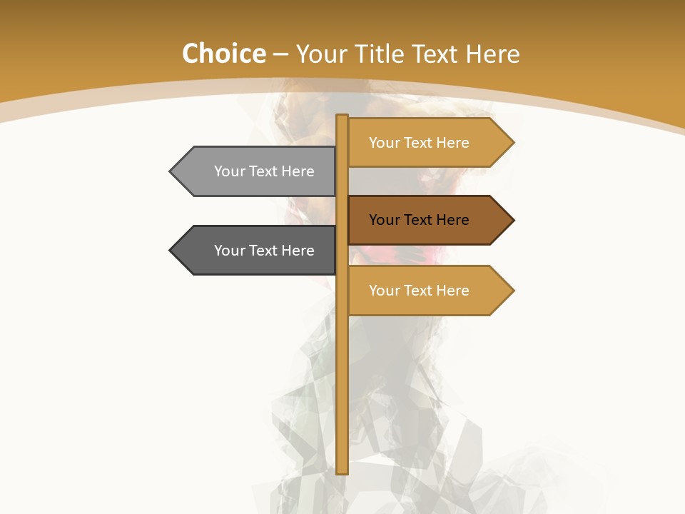 A Woman In A Red Dress Is Dancing On A White And Gold Background PowerPoint Template