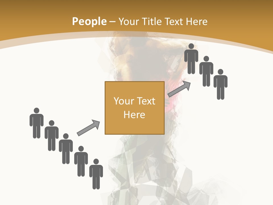 A Woman In A Red Dress Is Dancing On A White And Gold Background PowerPoint Template