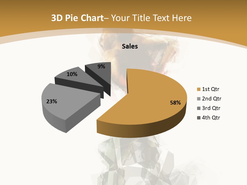 A Woman In A Red Dress Is Dancing On A White And Gold Background PowerPoint Template