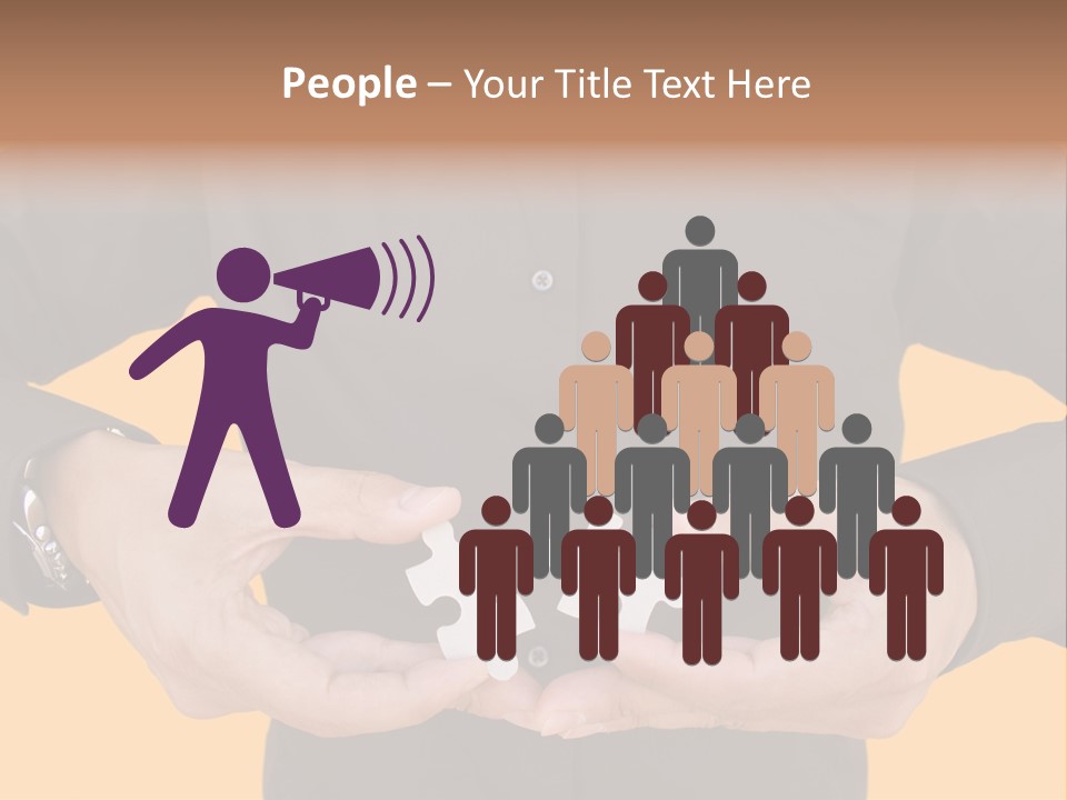 Strength Men Crowd PowerPoint Template