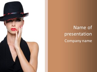 Female Shine Elegant PowerPoint Template