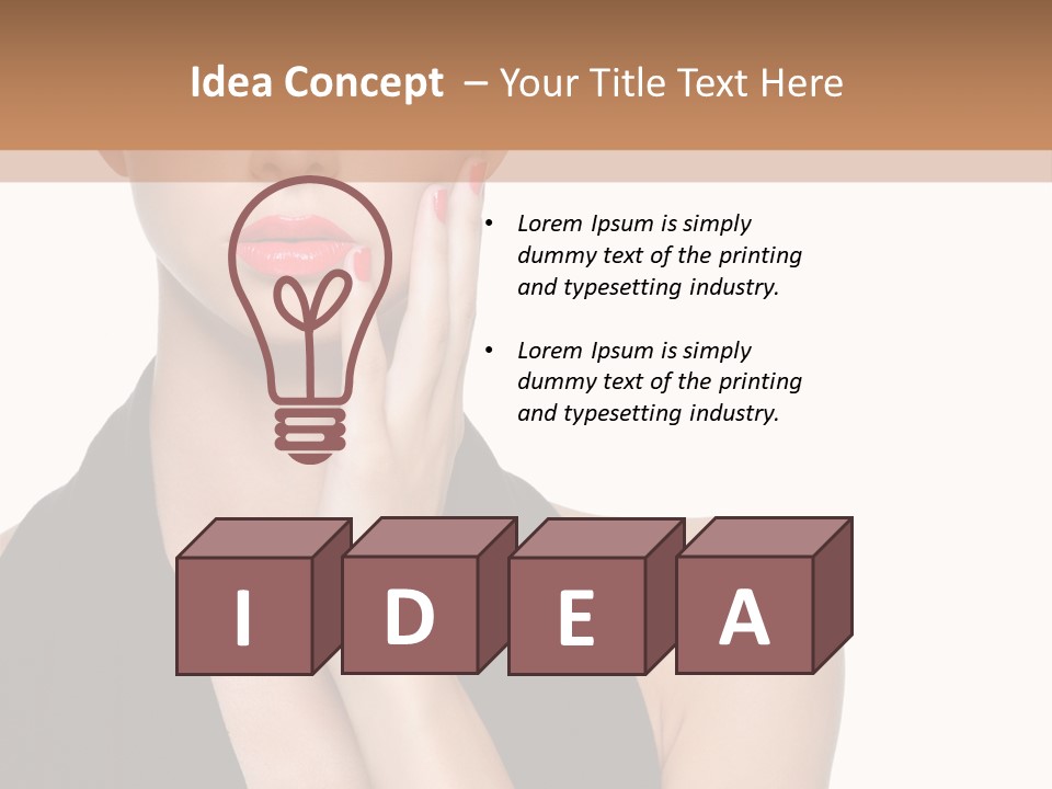 Female Shine Elegant PowerPoint Template