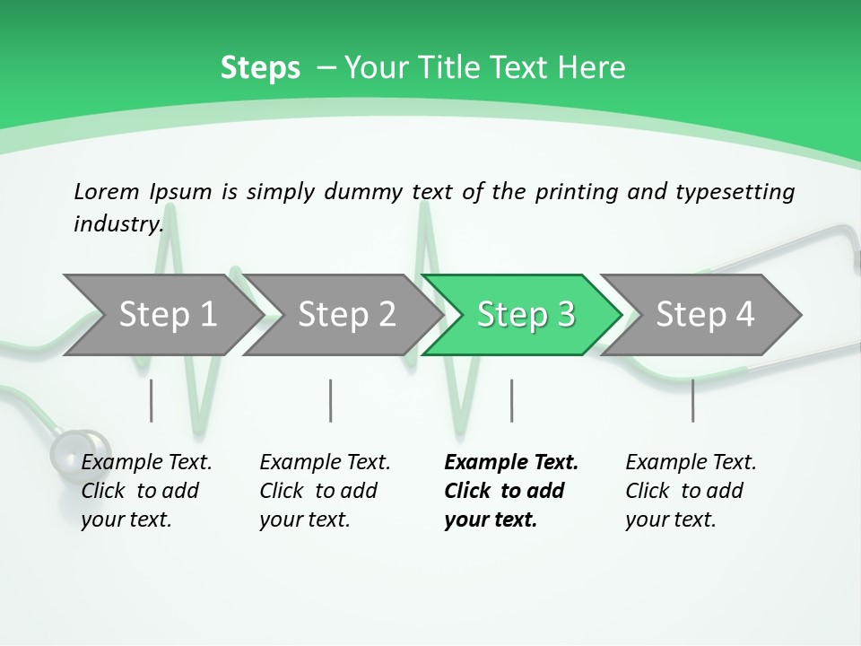 Readout Green Patient PowerPoint Template