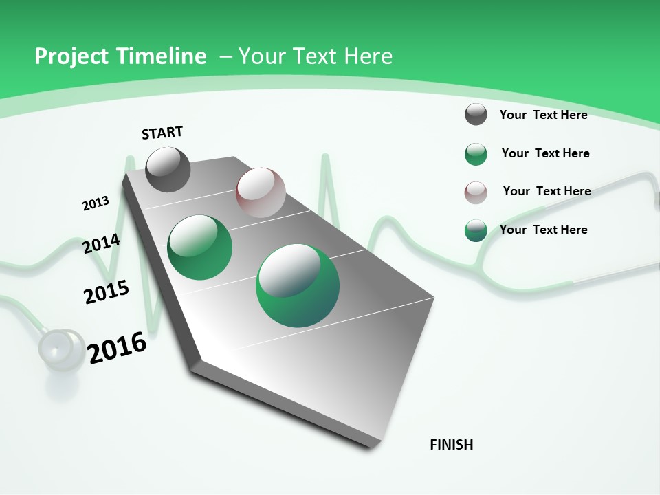 Readout Green Patient PowerPoint Template