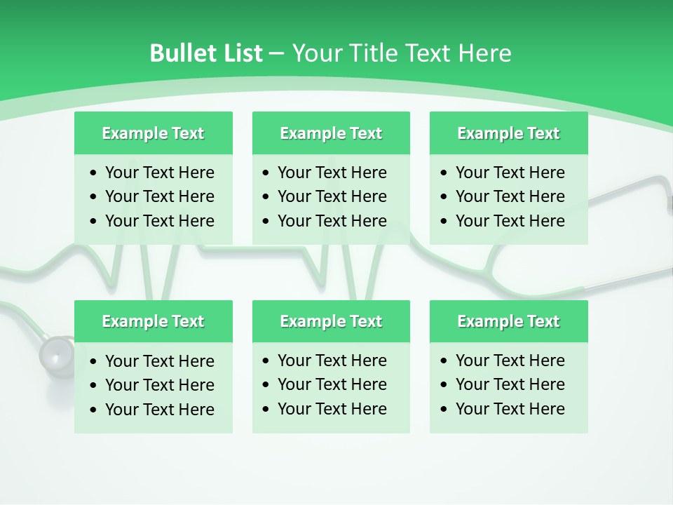 Readout Green Patient PowerPoint Template