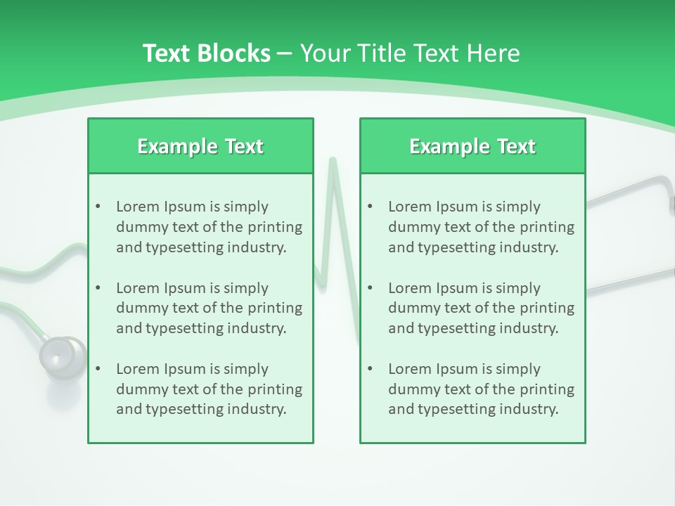 Readout Green Patient PowerPoint Template
