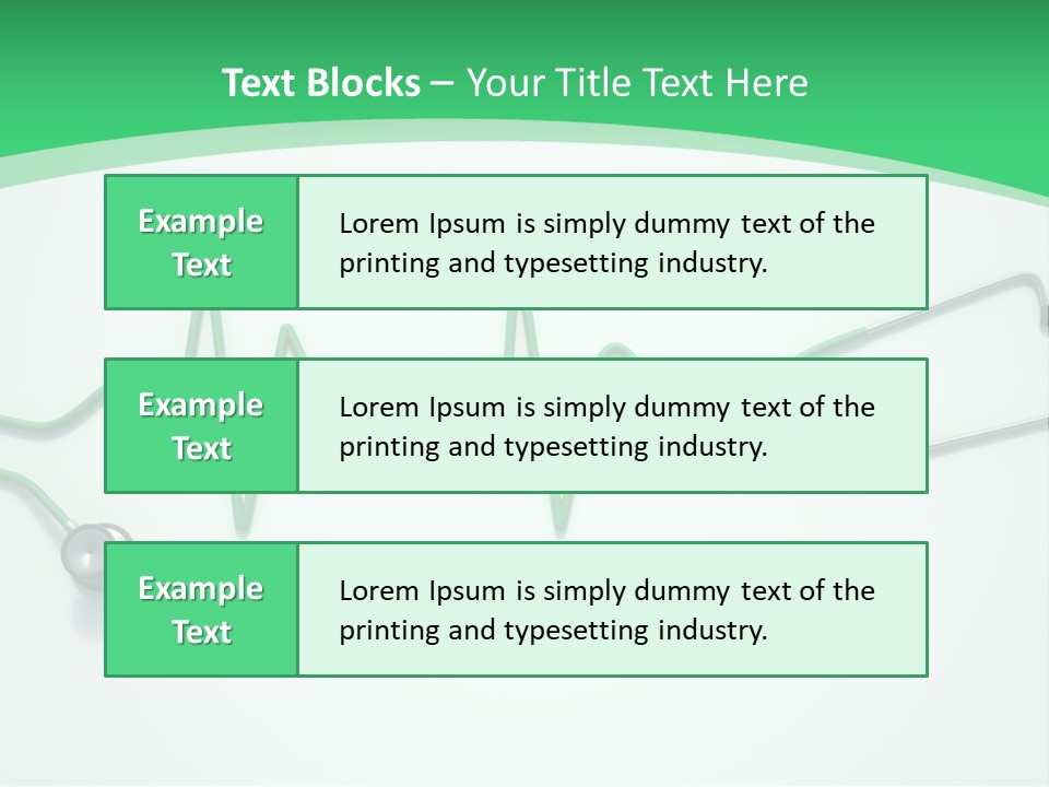 Readout Green Patient PowerPoint Template