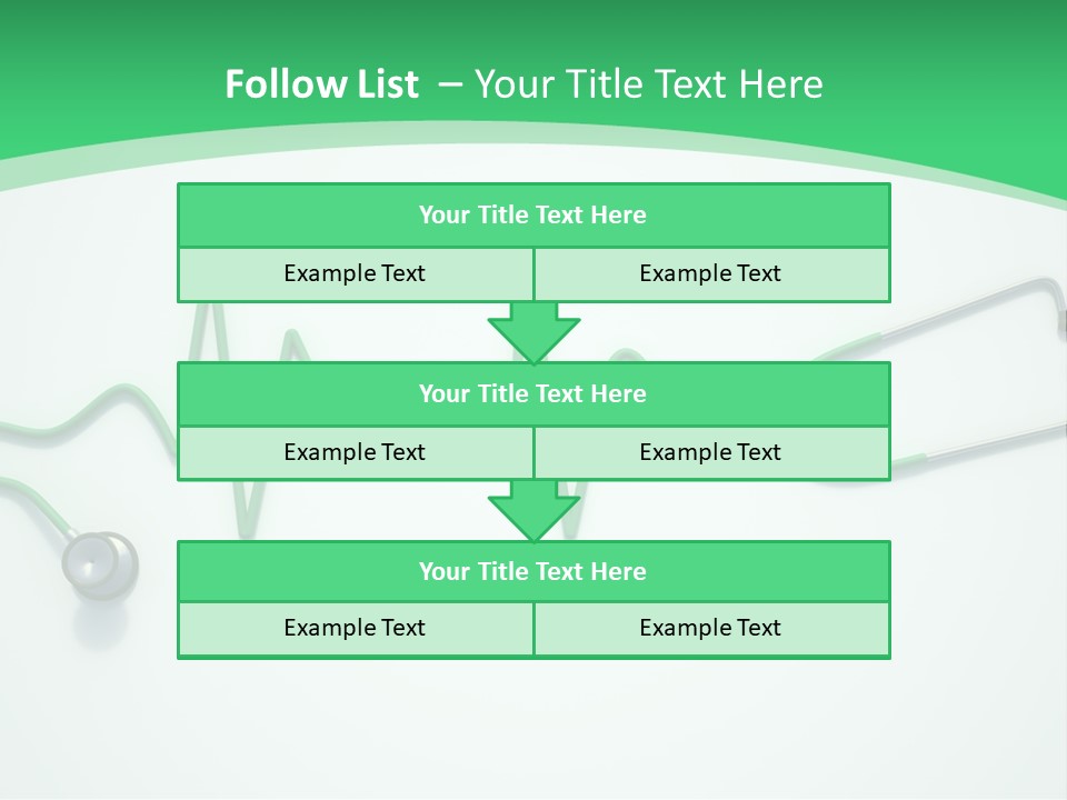 Readout Green Patient PowerPoint Template
