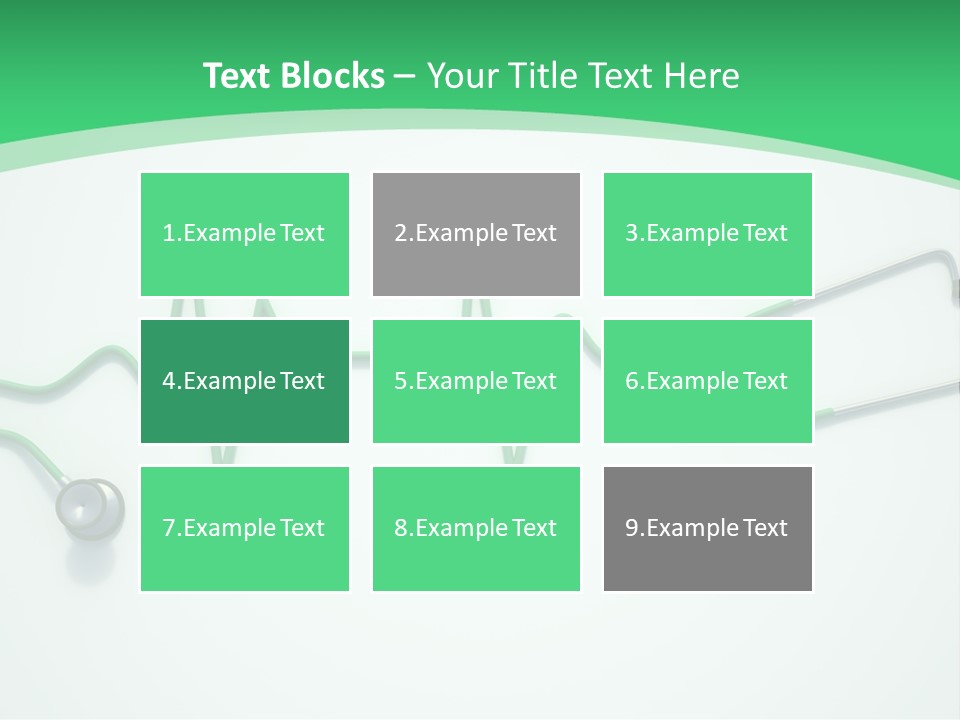 Readout Green Patient PowerPoint Template