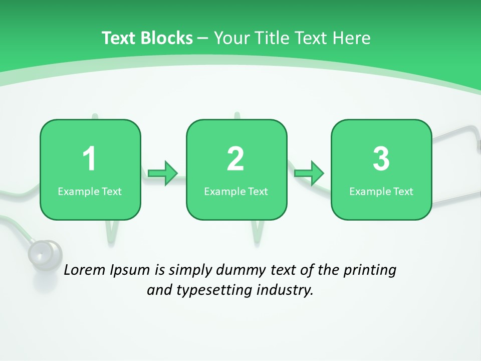 Readout Green Patient PowerPoint Template