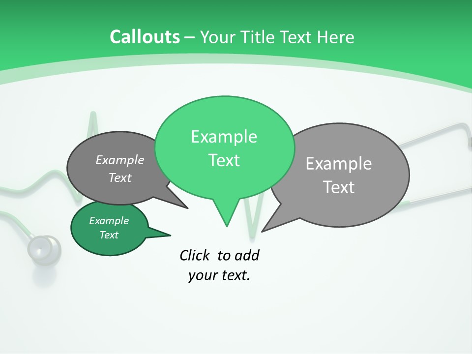 Readout Green Patient PowerPoint Template