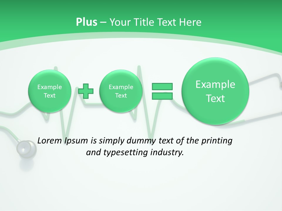 Readout Green Patient PowerPoint Template