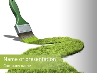 Direction Paint Gardening PowerPoint Template