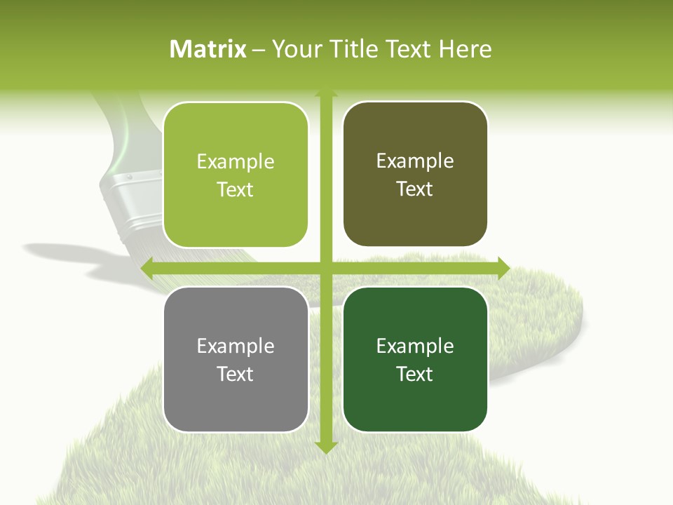 Direction Paint Gardening PowerPoint Template